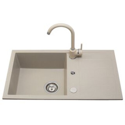 Zlewozmywak granitowy Fox New piasek 76 x 44