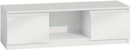 Szafka pod telewizor, stolik rtv, 140x40x36 cm, biel,