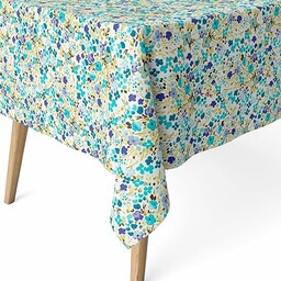 MARTINA HOME RESINADO obrus niebieski 140 x 140