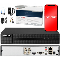 Rejestrator Hikvision Hybrydowy Tvi/ahd/cvi/ip 4CH Aplikacja