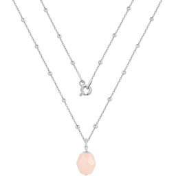 Srebrny naszyjnik awenturyn naturalny