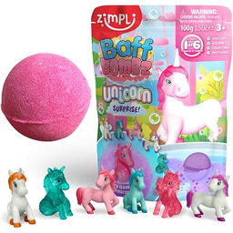 ZIMPLI - Large Unicorn Surprise Bath Bomb, 1