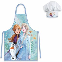 Brandmac Fartuszek dziecięcy z czapką Frozen 003 niebieski
