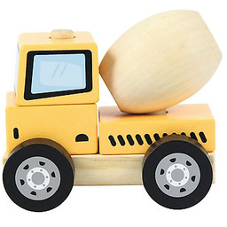 Trefl, Zabawka drewniana, Concrete mixer, 61762