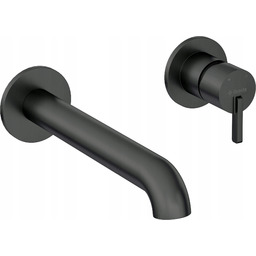 Deante Silia bateria umywalkowa podtynkowa, czarna nero Bqs