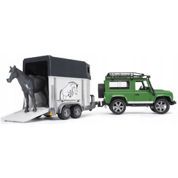 Samochód Land Rover Bruder 02592 jeep przyczepa