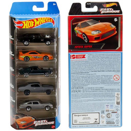 Hot Wheels Szybcy i wściekli Samochodziki 5-pak