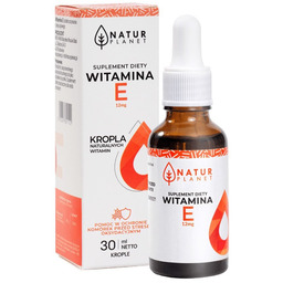 NaturPlanet, Witamina E krople 30ml Witamina E 12