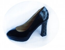 czólenko CZARNE obcas 10 cm rozmiar 40