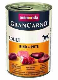 ANIMONDA Grancarno Adult Dog smak: Wołowina + Indyk