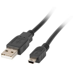 LANBERG Kabel USB-A - Mini USB-B CA-USBK-10CC-0003-BK 0.3