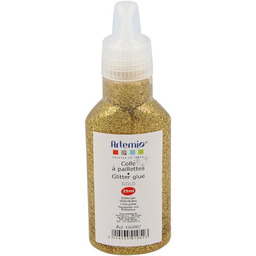 Glitter Glue 25 ml złoty