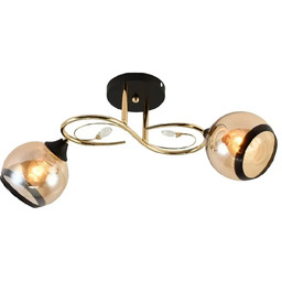 Lumes Podwójny żyrandol z ozdobnymi kryształkami - V186