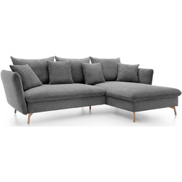 Edinos Premium Stalowy narożnik sztruksowy na nóżkach N6-D65
