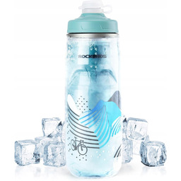 Rockbros Bidon Rowerowy 620ml Sportowy Termiczny Niebieski