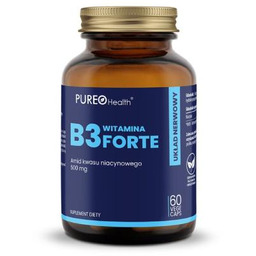 PUREO Health Witamina B3 Niacyna 500 mg, 60