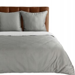 Pościel Satyna Bawełniana 200x220 Eva 08C srebrny Eurofirany