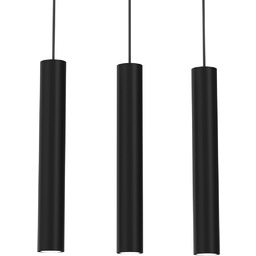 Milagro Klasyczna wisząca lampa Hudson MLP8792 metalowa czarna