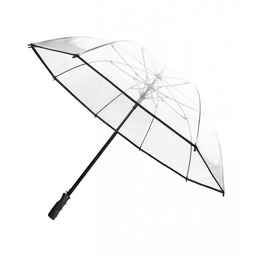 Smati, Długi parasol przezroczysty GOLF, czarna bordiura
