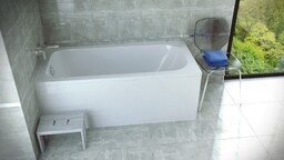BESCO WAC-140-PK Besco Continea wanna prostokątna 140x70 cm