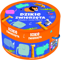 Wilga Puzzle 30 Na okrągło + książka Dzikie