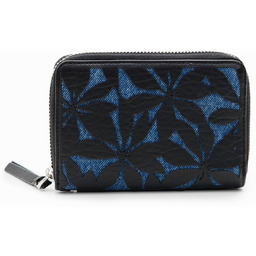 Mały portfel ażurowy wzór w kwiaty