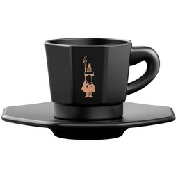 BIALETTI Zestaw filiżanek z podstawką 75 ml (4