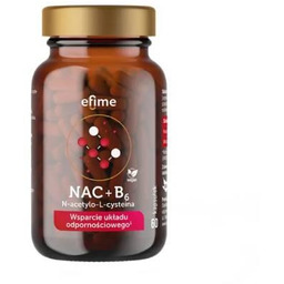 EkaMedica Efime NAC N-acetylo-L-cysteina i witamina B6, 60kaps.