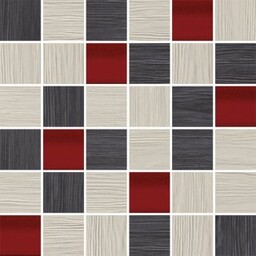 Płytka ścienna mozaika DECO white/grey mat 29,7x29,7 gat.