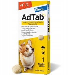 ADTAB Dog tabletki na kleszcze i pchły 225mg