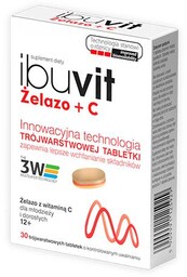 Ibuvit Żelazo + C tabl. 30 tabl.