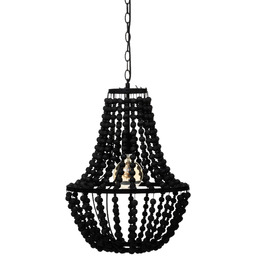 Atmosphera Żyrandol z koralików GOYA, drewno