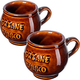 Kubek kamionkowy z napisem Olympia 0,3L z uchem,