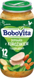 BoboVita Obiadek, potrawka z kurczakiem i szpinakiem, po