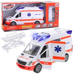 Urwiskowo, ambulans karetka pogotowia van auto dźwięki nosze