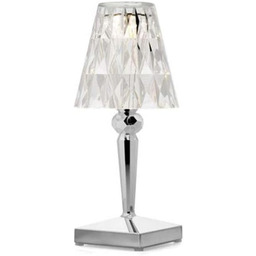 Kartell Battery, lampa stołowa, chromowana