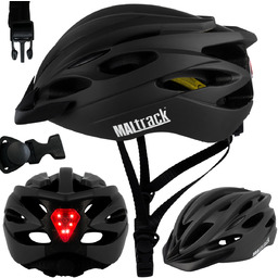 Kask Rowerowy Męski Damski Sport Regulowany 58-61 BLACK