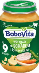 BoboVita Obiadek, warzywa ze schabem i kluseczkami, po
