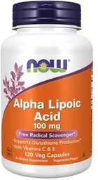 NOW Alpha Lipoic Acid 100mg, 120 kaps.
