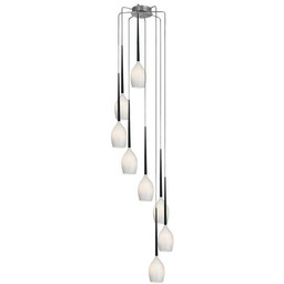 AZzardo Lampa wisząca Izza 8 AZ0160 biała oprawa
