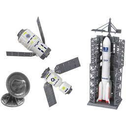 ZABAWKOWY ZESTAW KOSMICZNY RAKIETA STATEK KOSMICZNY
