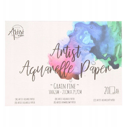 Blok A4 do akwareli 20 arkuszy CreativeArtist farby