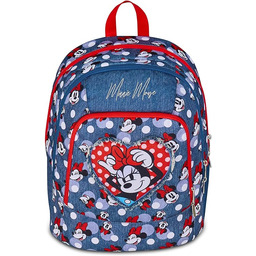 Seven Minnie plecak szkolny z podwójną komorą, niebieski,