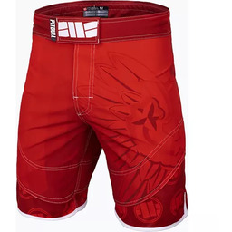 Pit Bull Spodenki MMA Treningowe Grapplingowe Polska Red
