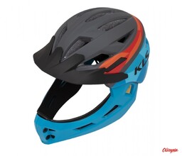 Kellys Kask rowerowy Full Face SPROUT blue/red