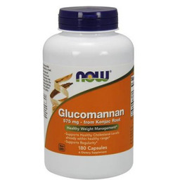 Now Foods Glucomannan 575 mg, 180 kaps.