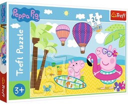Trefl Puzzle Maxi Świnka Peppa na wakacjach 24