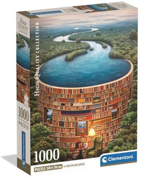 Puzzle 1000 Bibliodame - Clementoni