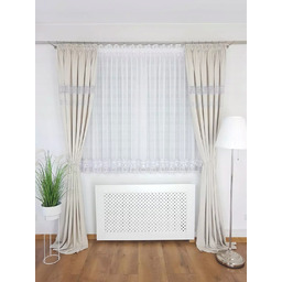 Firana Z Woalu Sable Gipiura Delikatne Firanki