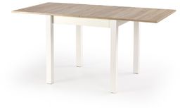 Stół rozkładany gracjan dąb sonoma / biały (80-160x80x76